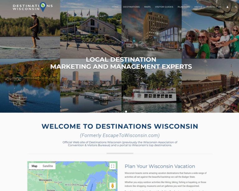 Destination Wisconsin Website