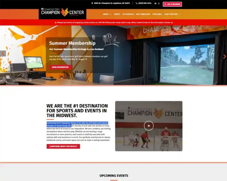 Champion Center Website