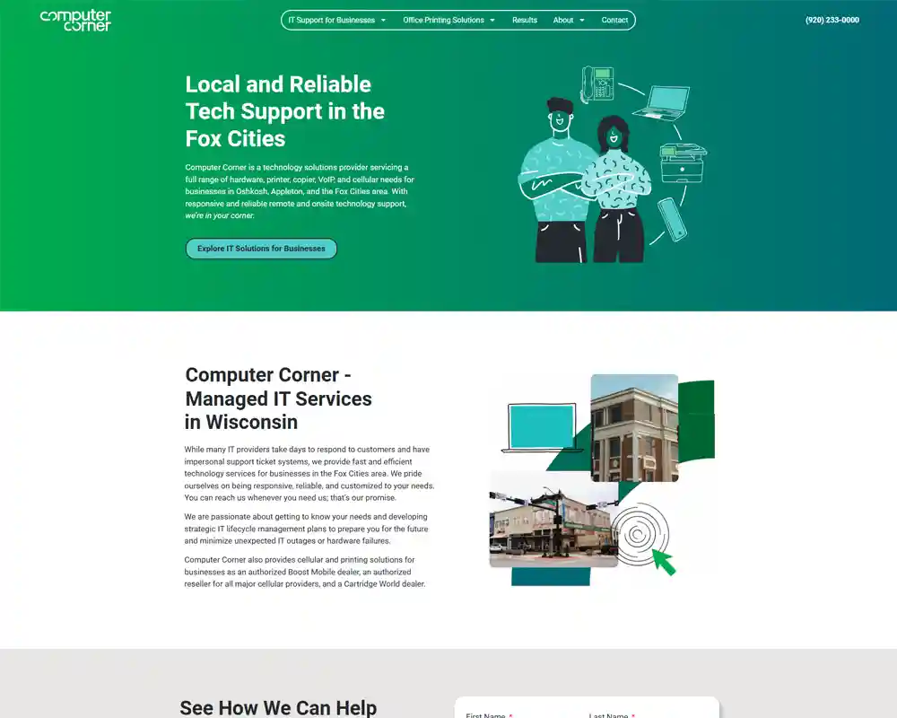 Computer Corner Website