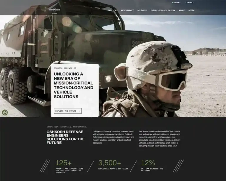 Oshkosh Defense Website